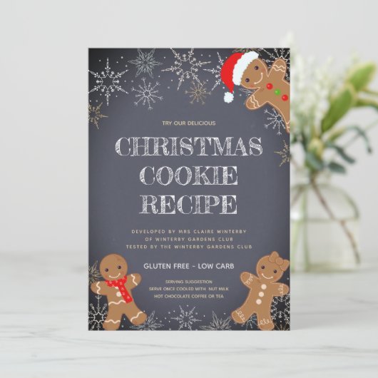 Weihnachtskeks Rezept (Stehend Vorderseite)