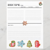 Weihnachtskeks Rezeptionskarten (Rückseite)