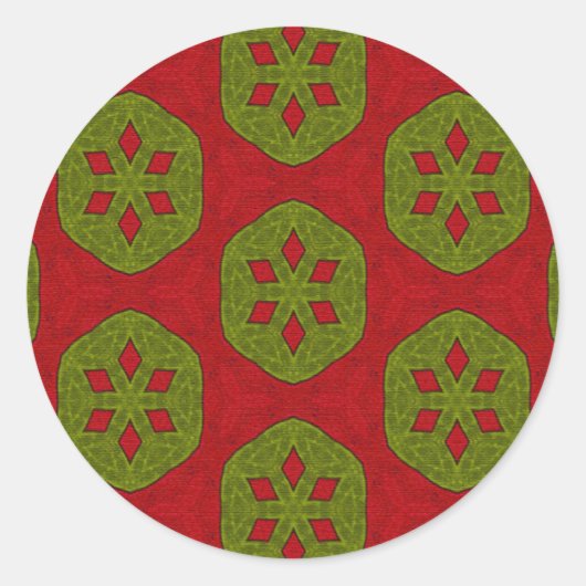 Weihnachtskeks Runder Aufkleber (Vorderseite)