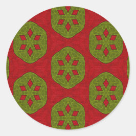 Weihnachtskeks Runder Aufkleber