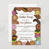 Weihnachtskeks-Verkauf für den Weihnachtskeks Einladungspostkarte (Vorne/Hinten)