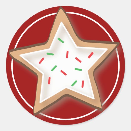 Weihnachtskeks Yummy Stickers (Vorderseite)