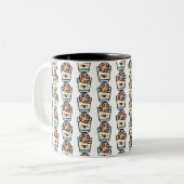 Weihnachtskeks Zweifarbige Tasse (Vorderseite Links)