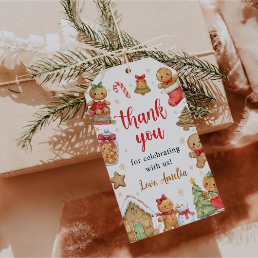 Weihnachtskekse 1. Geburtstagsfeier Geschenkanhänger