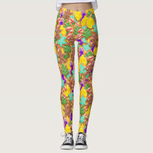 Weihnachtskekse auf den Leggings der Gelben Ladys