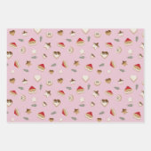 Weihnachtskekse auf grün und rosa geschenkpapier set (Vorderseite 2)