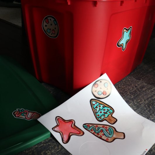 Weihnachtskekse Aufkleber