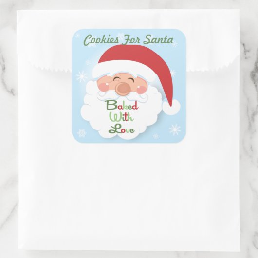 Weihnachtskekse Aufkleber für das Weihnachtsgebäck (Tasche)