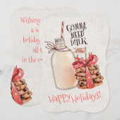 Weihnachtskekse aus der Küche Feiertagskarte (Vorne/Hinten)