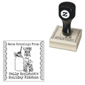 Weihnachtskekse aus der Küche Gummistempel (Stempel)