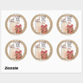 Weihnachtskekse aus der Küche Runder Aufkleber (Blatt)