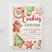 Weihnachtskekse Austausch Einladung Holidy (Vorderseite)