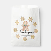 Weihnachtskekse Babydusche Danke Geschenktütchen (Vorderseite)