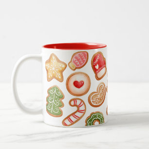 Weihnachtskekse Backen Festliches Weihnachten Zweifarbige Tasse