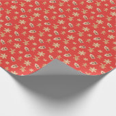 Weihnachtskekse Backferien Niedlich Festlich Geschenkpapier (Ecke)