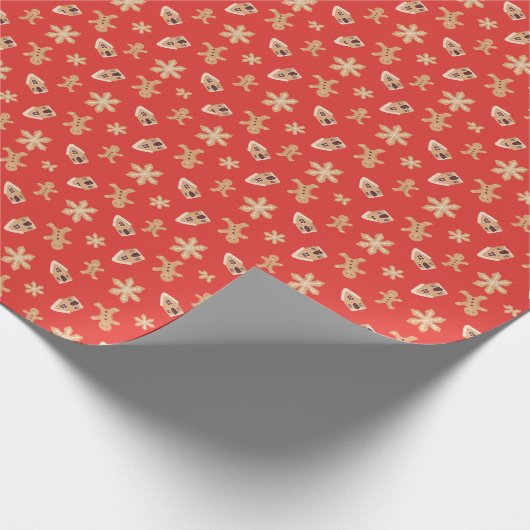 Weihnachtskekse Backferien Niedlich Festlich Geschenkpapier (Ecke)