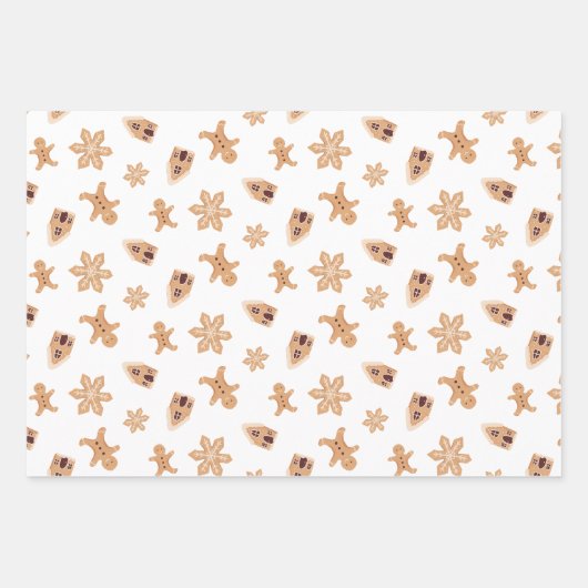 Weihnachtskekse Backferien Niedlich Festlich Geschenkpapier Set (Vorderseite 3)