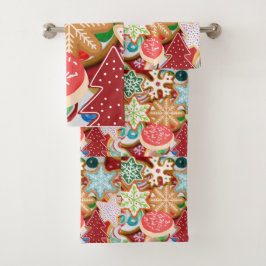 Weihnachtskekse Badhandtuch Set