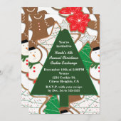 Weihnachtskekse & Baum Feiertage Einladungen (Vorne/Hinten)