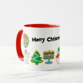 Weihnachtskekse Chrismukka Tasse (Vorderseite Links)