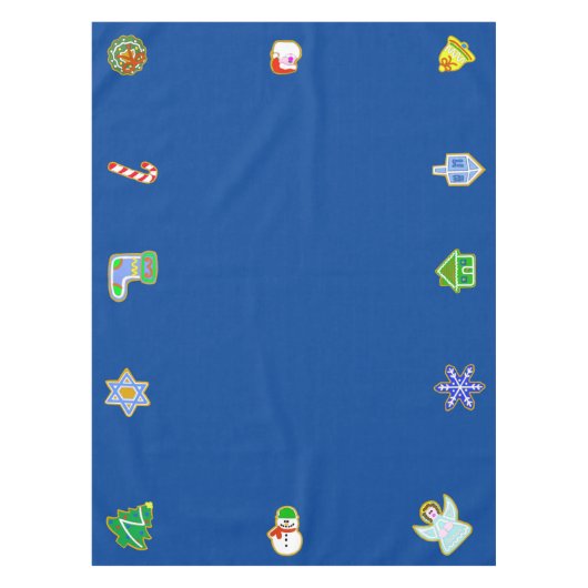 Weihnachtskekse Chrismukkah Tablecloth Tischdecke (Vorderseite)