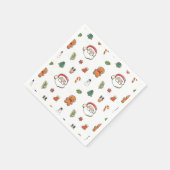 Weihnachtskekse Cocktail Servietten (Ecke)