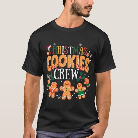 Weihnachtskekse Crew Lebkuchen Familienpassage T-Shirt (Vorderseite)