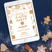 Weihnachtskekse dekorieren Feiertagsparty Einladung