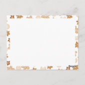 Weihnachtskekse dekorieren Feiertagsparty Postkarte (Rückseite)