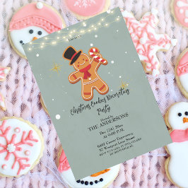 Weihnachtskekse dekorieren Party Einladung