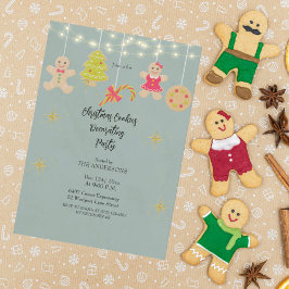 Weihnachtskekse dekorieren Party Einladung