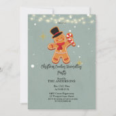 Weihnachtskekse dekorieren Party Einladung (Vorderseite)