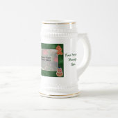 Weihnachtskekse Design Foto Stein Bierglas (VorderseiteRechts)