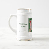 Weihnachtskekse Design Foto Stein Bierglas (Links)