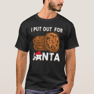 Weihnachtskekse, die ich für den Weihnachtsmann in T-Shirt