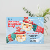 Weihnachtskekse - Einladung gegen Weihnachtsgebäck (Stehend Vorderseite)