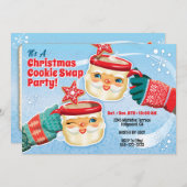 Weihnachtskekse - Einladung gegen Weihnachtsgebäck (Vorne/Hinten)
