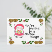 Weihnachtskekse Einladung Lieben (Stehend Vorderseite)