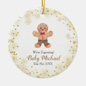 Weihnachtskekse erwarten wir von den Eltern Keramik Ornament (Vorne)