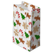 Weihnachtskekse Feiertag Kleine Geschenktüte (Rückseite Schrägansicht)