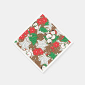 Weihnachtskekse Feiertag Napkins Serviette (Ecke)