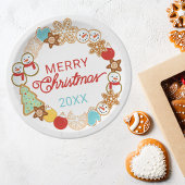 Weihnachtskekse Feiertag Pappteller