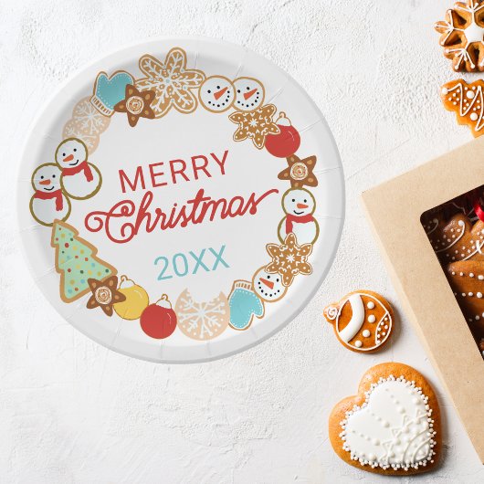 Weihnachtskekse Feiertag Pappteller