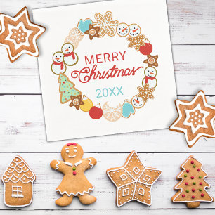 Weihnachtskekse Feiertag Serviette