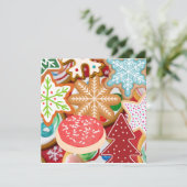 Weihnachtskekse Feiertagskarte (Stehend Vorderseite)