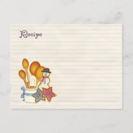 Weihnachtskekse Feiertagspostkarte (Vorderseite)