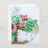 Weihnachtskekse Feiertagspostkarte (Vorne/Hinten)