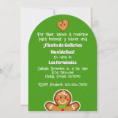 Weihnachtskekse - Fiesta de Hornear Gallletas Einladung (Rückseite)