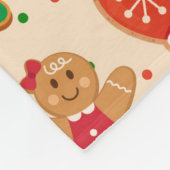Weihnachtskekse Fleecedecke (Ecke)