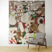 Weihnachtskekse Foto Hintergrund Wandteppich (Beispiel)